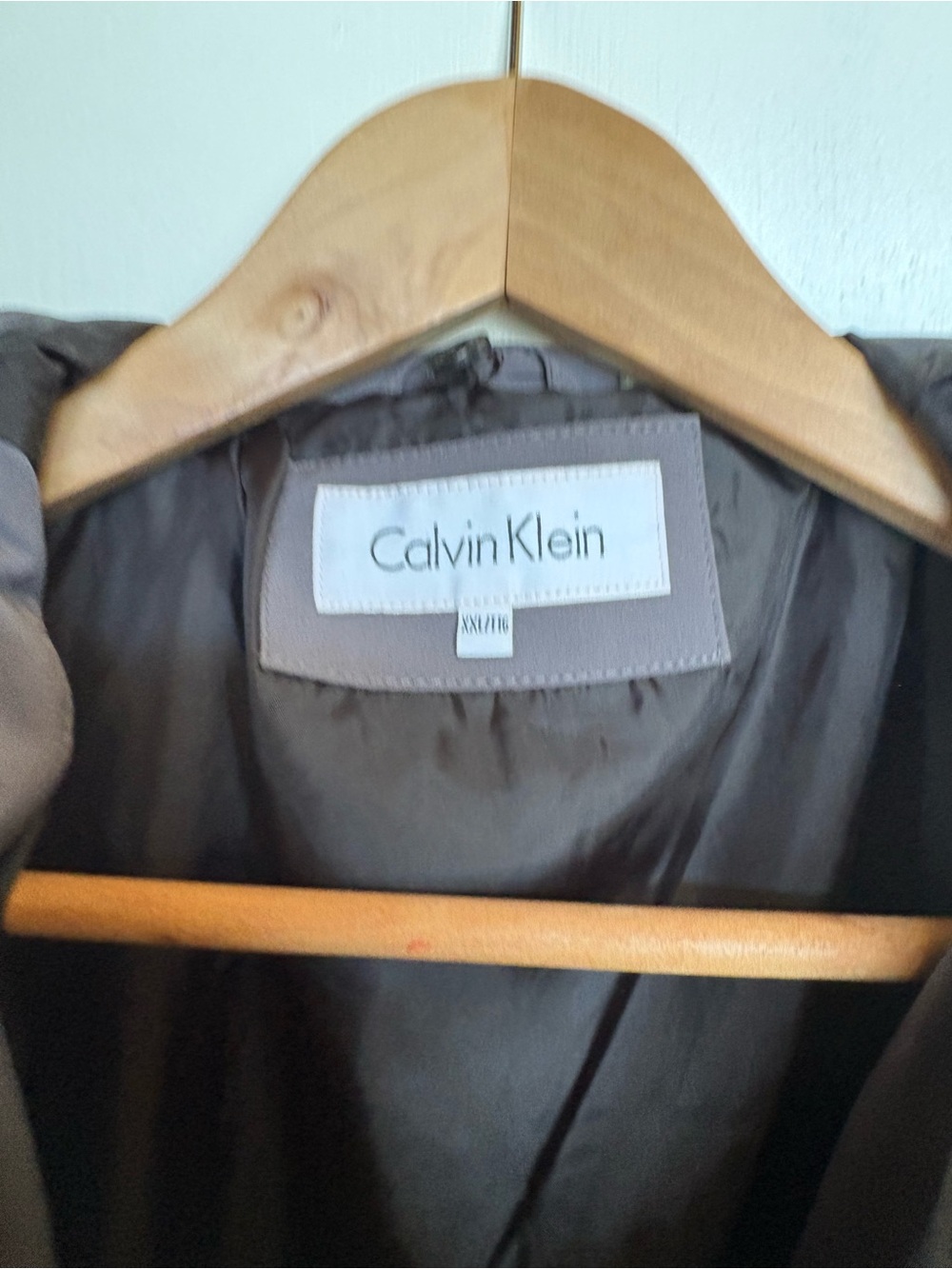 Calvin Klein Gray Outerwear Jacket with Zip Front